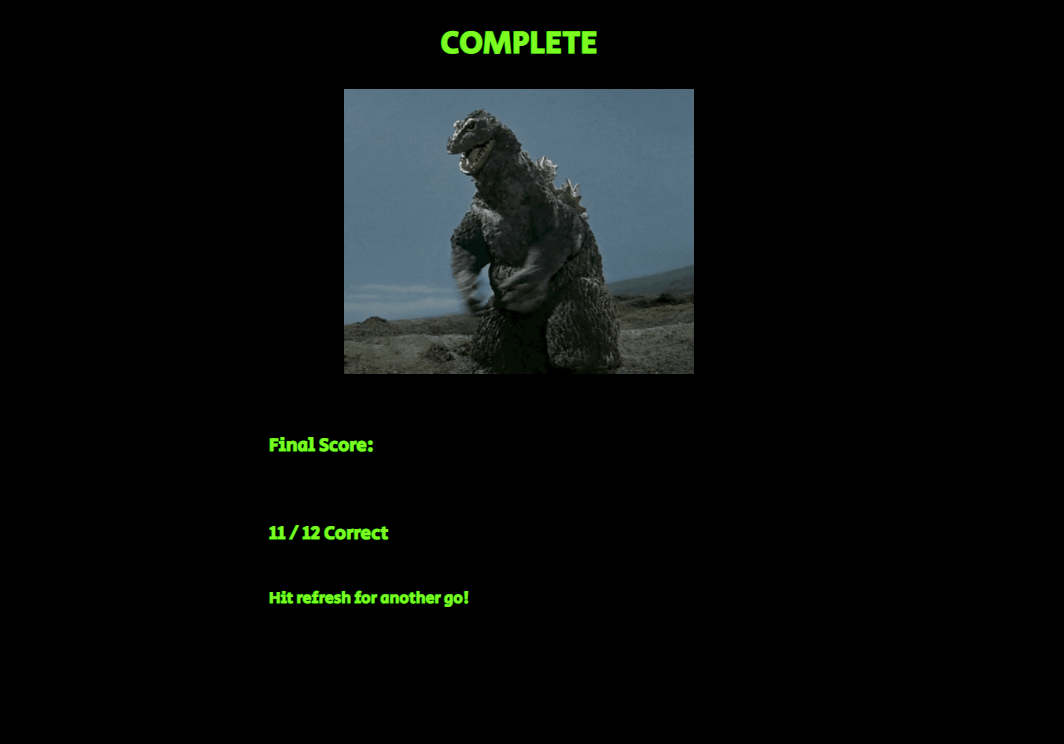 Godzilla Trivia